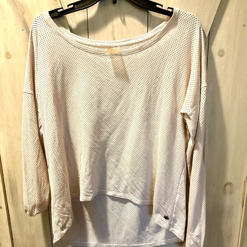 Calia mesh athletic shirt light pink xl